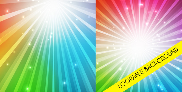 Color Rays Loopable Background