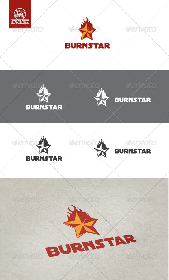 Burn Star Logo Template - Symbols Logo Templates