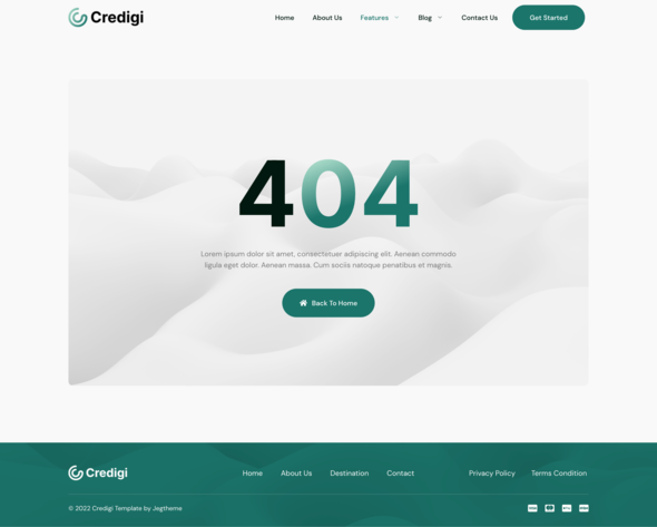 Credigi ? Digital Bank & Credit Card Elementor Template Kit