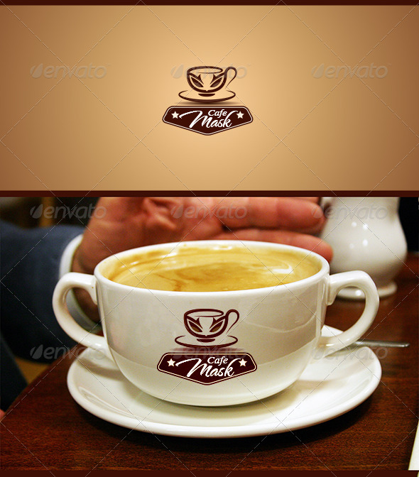 Mask Cafe - Food Logo Templates