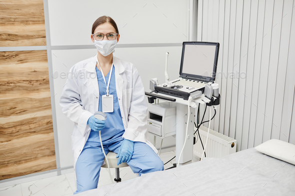 Portrait of Ultrasound Technician in Clinic