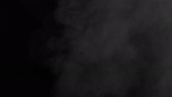 Real Smoke or Vapor Clouds Rise Up Use in Composite and Video Editing alt