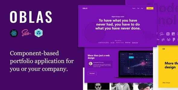 Oblas - React App Portfolio