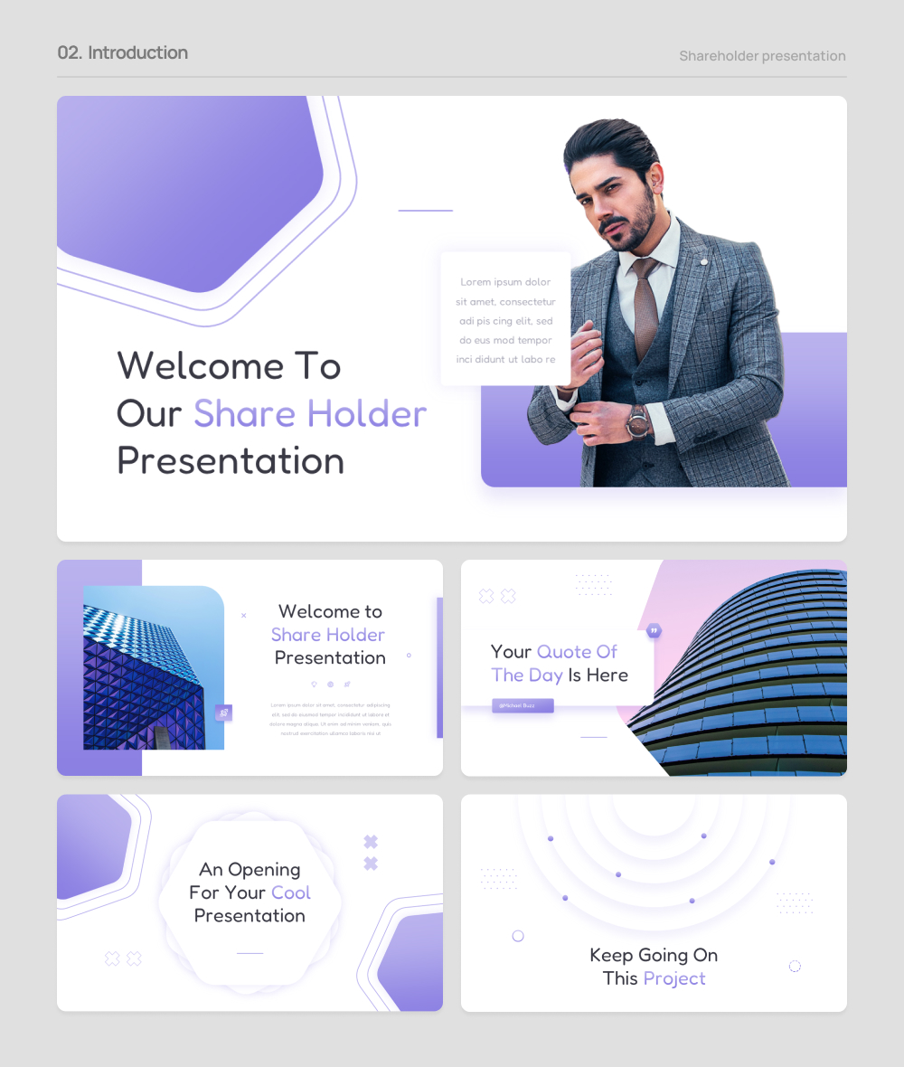 Shareholder - Multipurpose PowerPoint Presentation, Presentation Templates