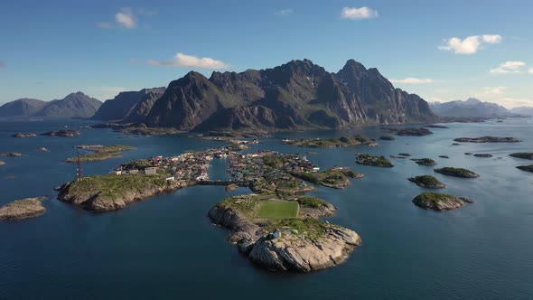 Henningsvaer Lofoten Is an Archipelago in the County of Nordland, Norway. alt