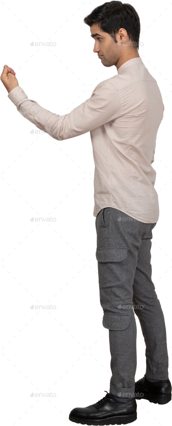 Rear View Silhouette Healthy Young Sports Man His Arms Stretched Stock  Photo by ©Rangizzz 211526726