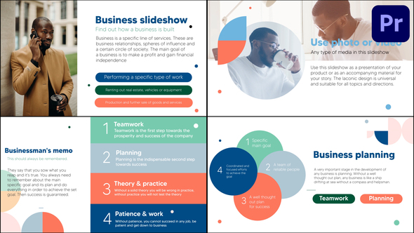 Business Slideshow | Premiere Pro MOGRT