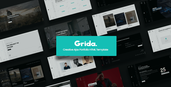 Grida - Creative Agency Ajax Portfolio & personal HTML Template