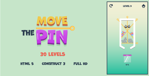 Move The Pin - HTML5 Game (Construct3)