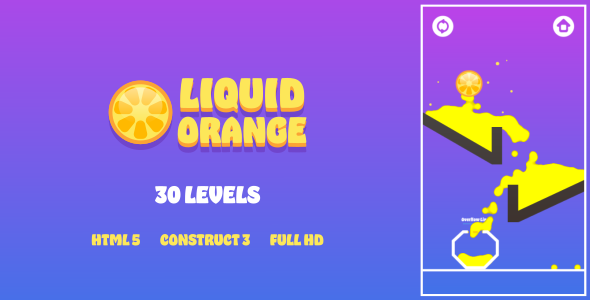 Liquid Orange - HTML5 Game (Construct3)