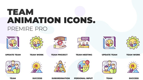 Team & Collaboration - MOGRT Icons