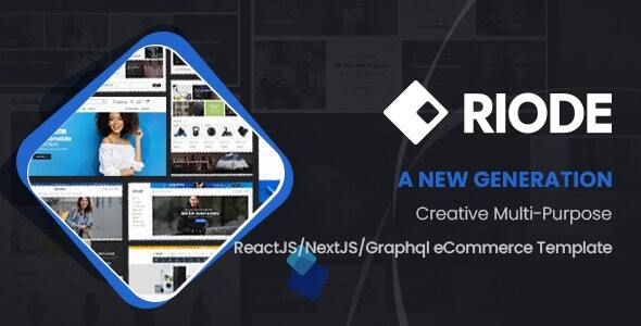 Riode - React NextJS  eCommerce Template