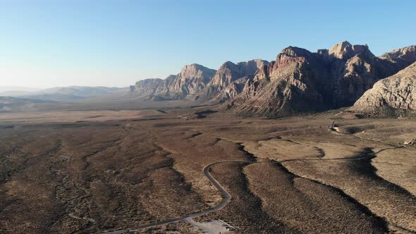 Morning shadows and light at Red Rock Canyon alt