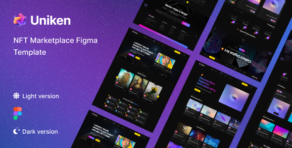 Uniken - NFT Marketplace Figma Template