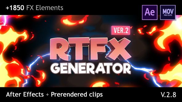 RTFX Generator [1850 FX elements] [After Effects + Pre-rendered clips]