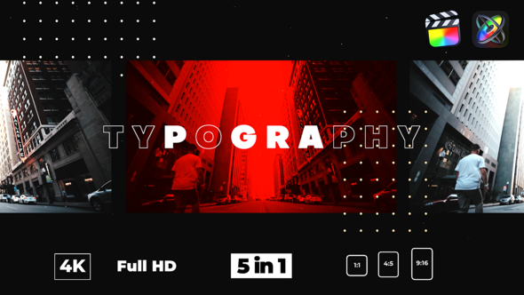 Typography Glitch Opener