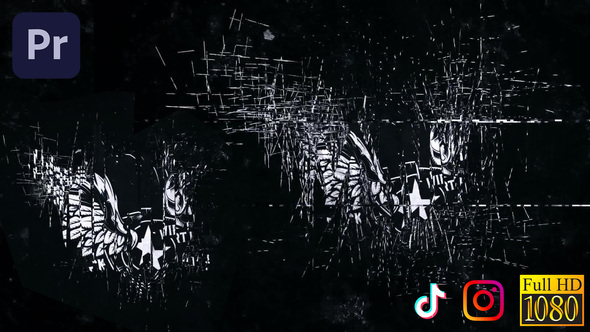 Dark Glitch - Grunge Logo Reveal | Premiere Pro