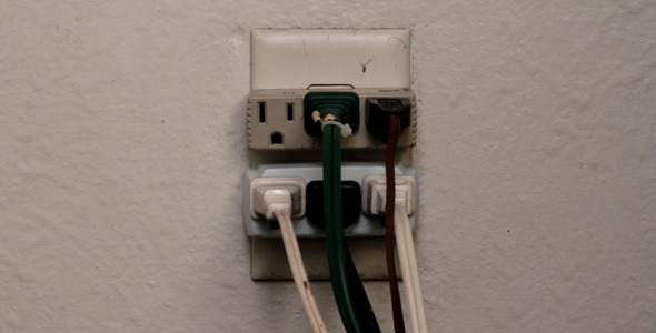 Cords Plug Into Wall Socket