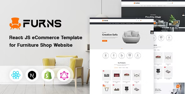 Wonderful Furns - React eCommerce Template for Furniture Shop Website