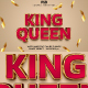 King Queen Luxury 3d Editable Text Effect Style