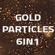Golden Particles Loop Backgrounds 6in1 - VideoHive Item for Sale