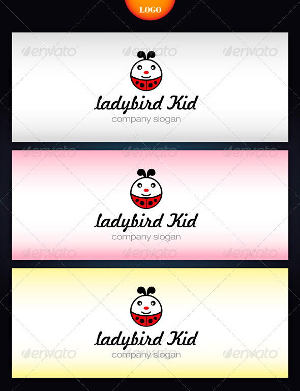 Ladybird Kid - Objects Logo Templates