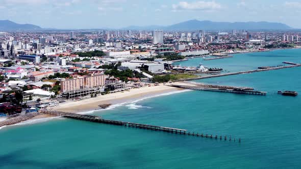 Tropical beach scenery of Fortaleza. Northeast Brazil. Ceara state. alt