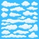 Cartoon Clouds Set
