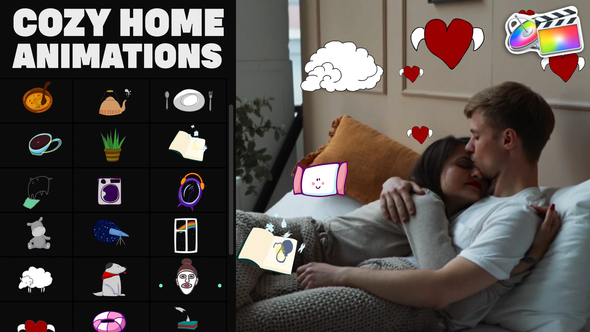 Cozy Home Stickers | FCPX