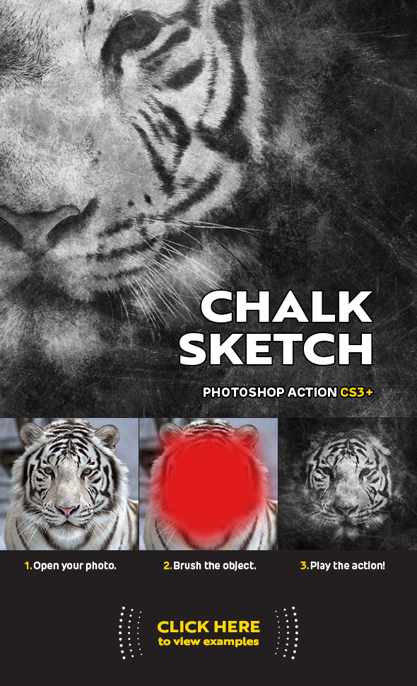 Chalk Sketch Action for Photoshop CS3+