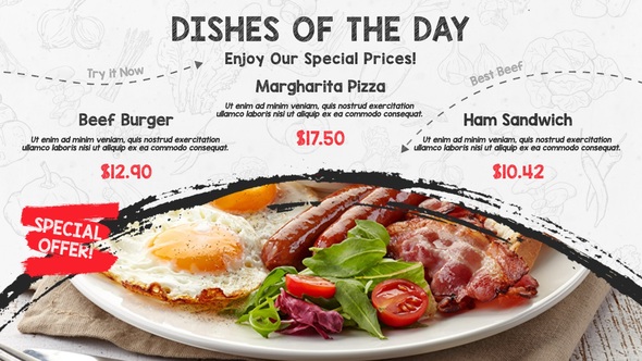 Restaurant Food Menu Promo Product Promo template preview