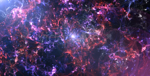 Flying Through Nebula Backround