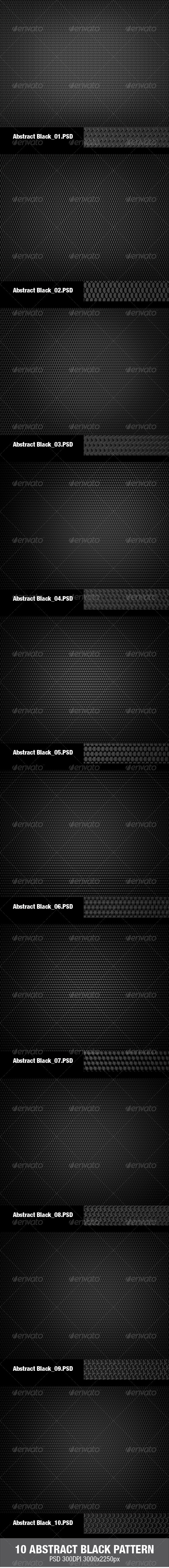 10 Abstract Black Pattern - Abstract Backgrounds