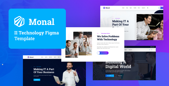 Monal - IT service Figma Template