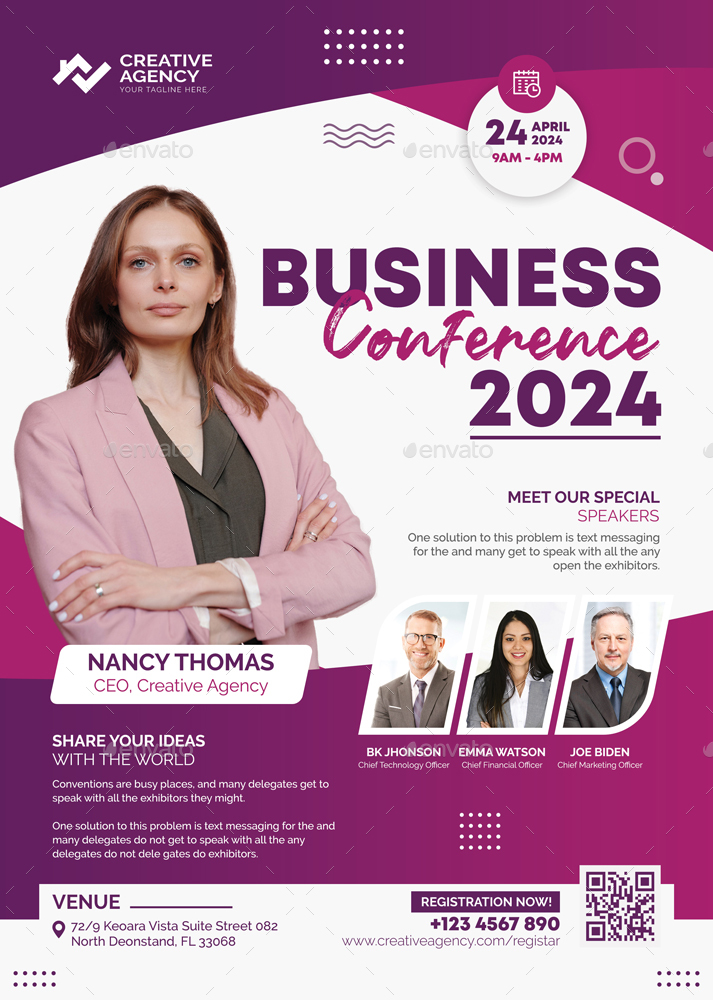 Business Conference Flyer by Graphicspoint21 | GraphicRiver