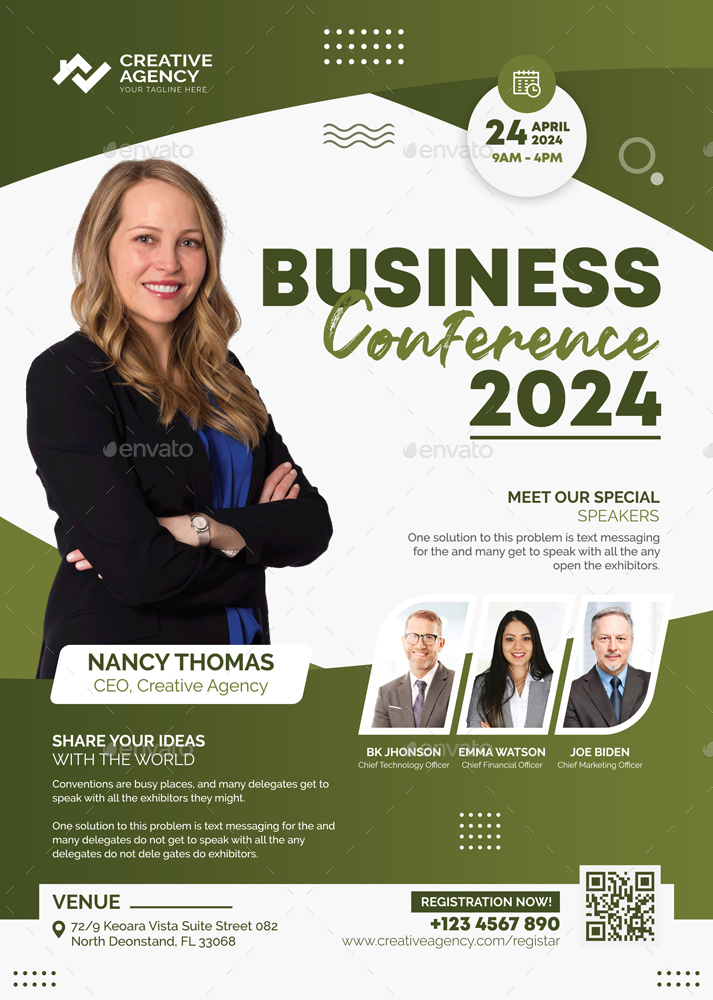 Business Conference Flyer, Print Templates | GraphicRiver