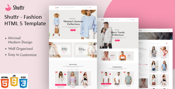 Incredible Shuttr - Fashion eCommerce HTML5 Template