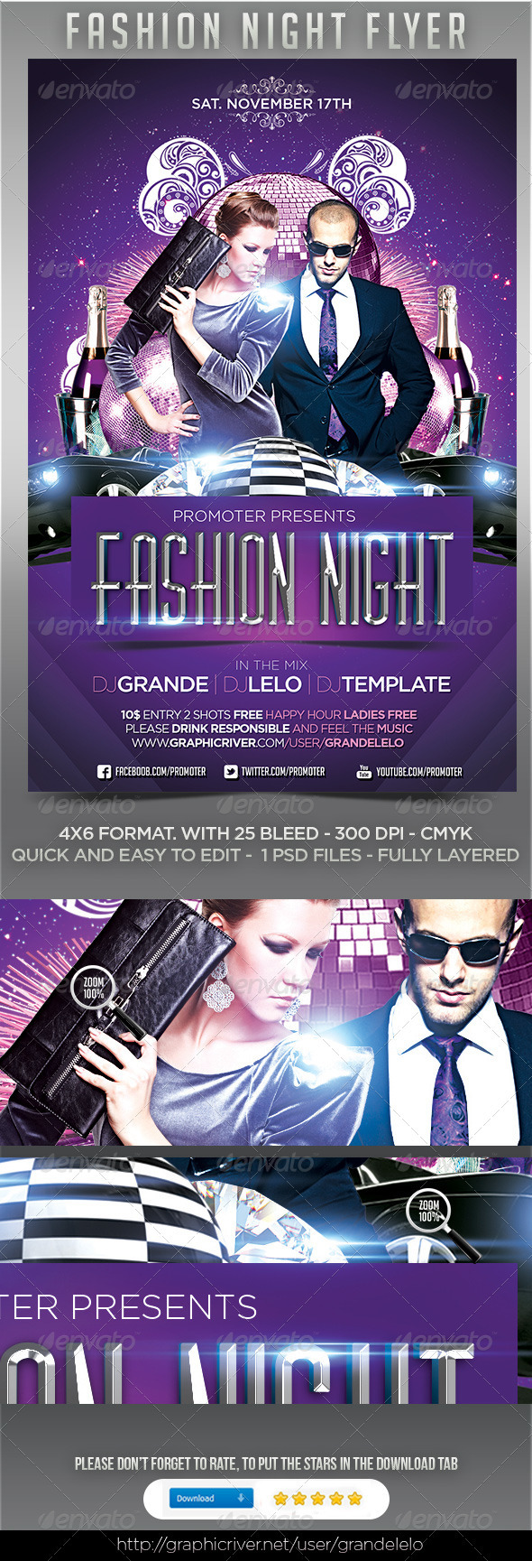 Fashion Night Flyer - Clubs & Parties Events
