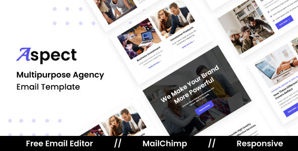 Aspect Agency – Multipurpose Responsive Email Template