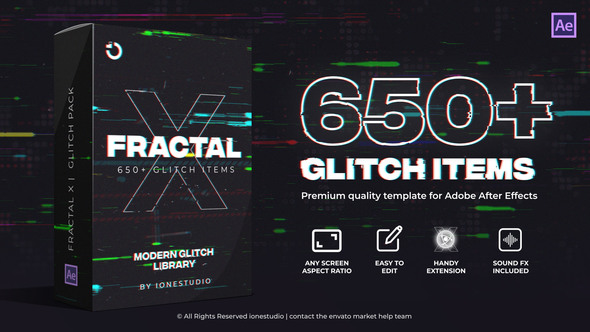 FRACTAL X | 650+ Glitch Pack