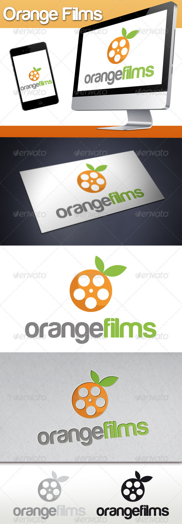 Orange Films Logo - Objects Logo Templates