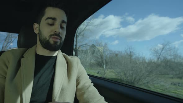 Business Man In Car alt