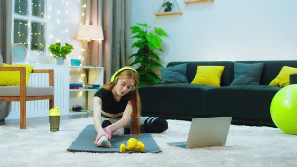 There s a Girl on the Floor Putting Her Whole Body