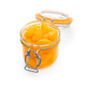 Canned tangerine. Pickled mandarin fruit in jar isolated on white background. - PhotoDune Item for Sale