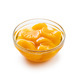 Canned tangerine. Pickled mandarin fruit in bowl isolated on white background. - PhotoDune Item for Sale