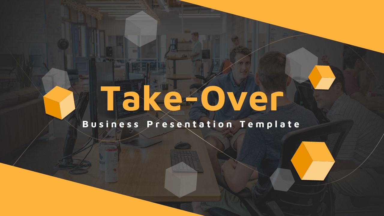Takeover Business Presentation Template, Presentation Templates