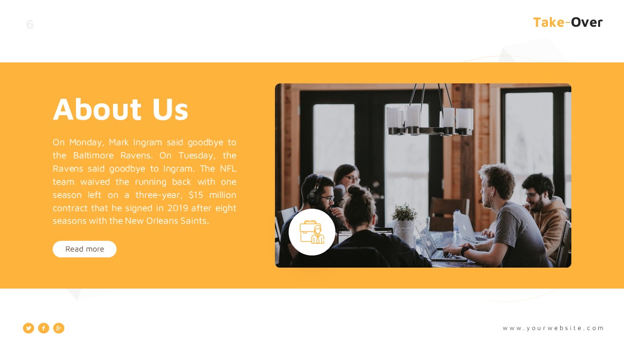 Takeover Business Presentation Template, Presentation Templates