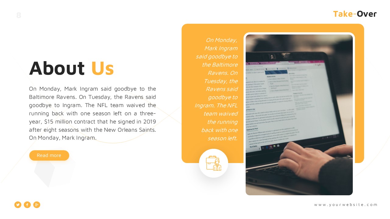Takeover Business Presentation Template, Presentation Templates