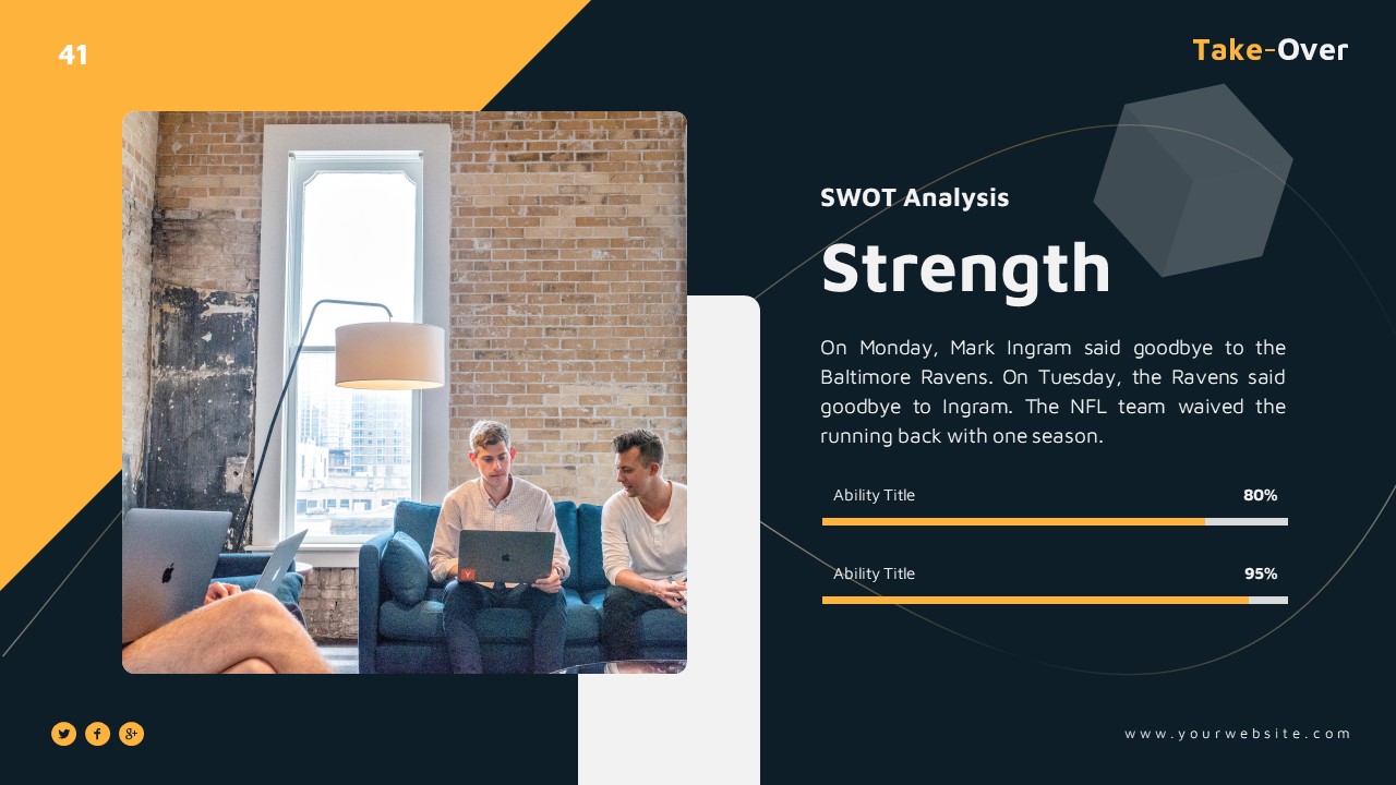 Takeover Business Presentation Template, Presentation Templates