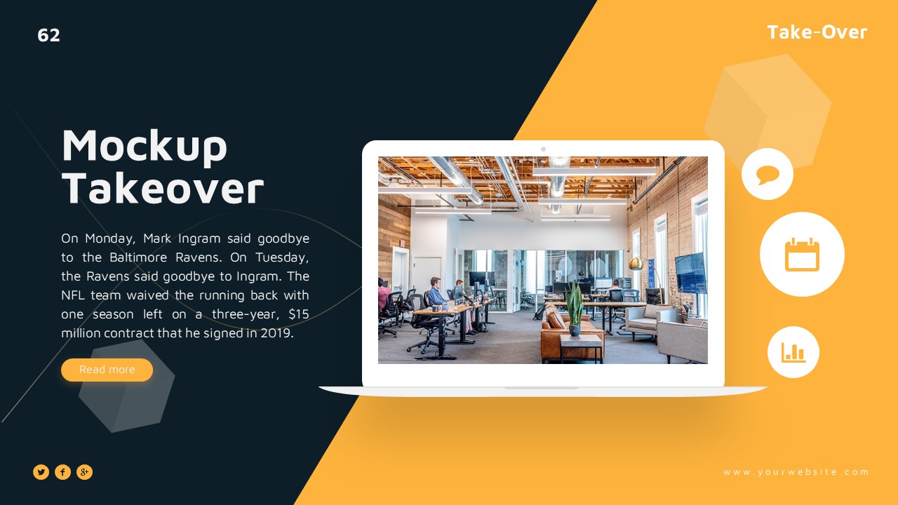 Takeover Business Presentation Template, Presentation Templates